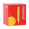 Universal Desk Highlighters, Chisel Tip, Fluorescent Yellow, PK36 UNV08866